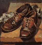 Grant Wood Old shoes Spain oil painting artist